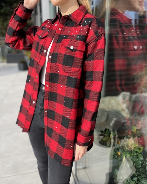 Bunda dámská Pinko košilový styl